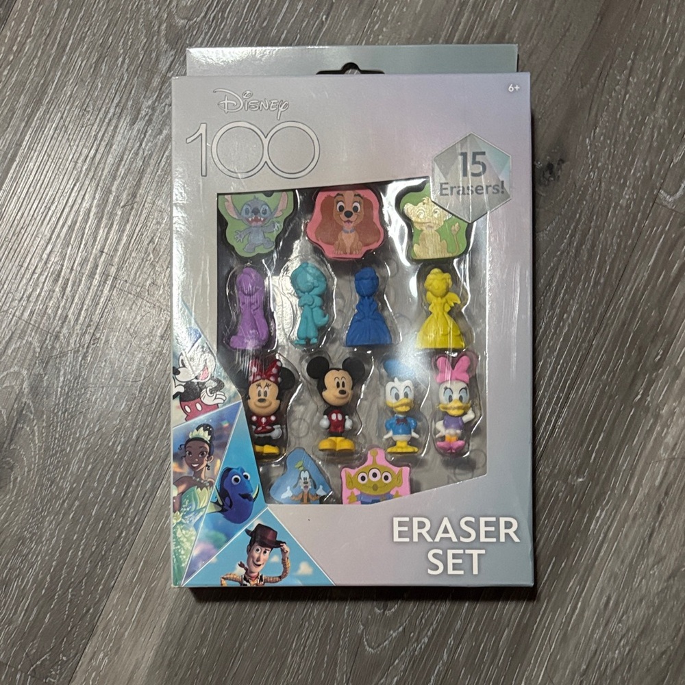 Disney Character Eraser Set - Colorful Collection